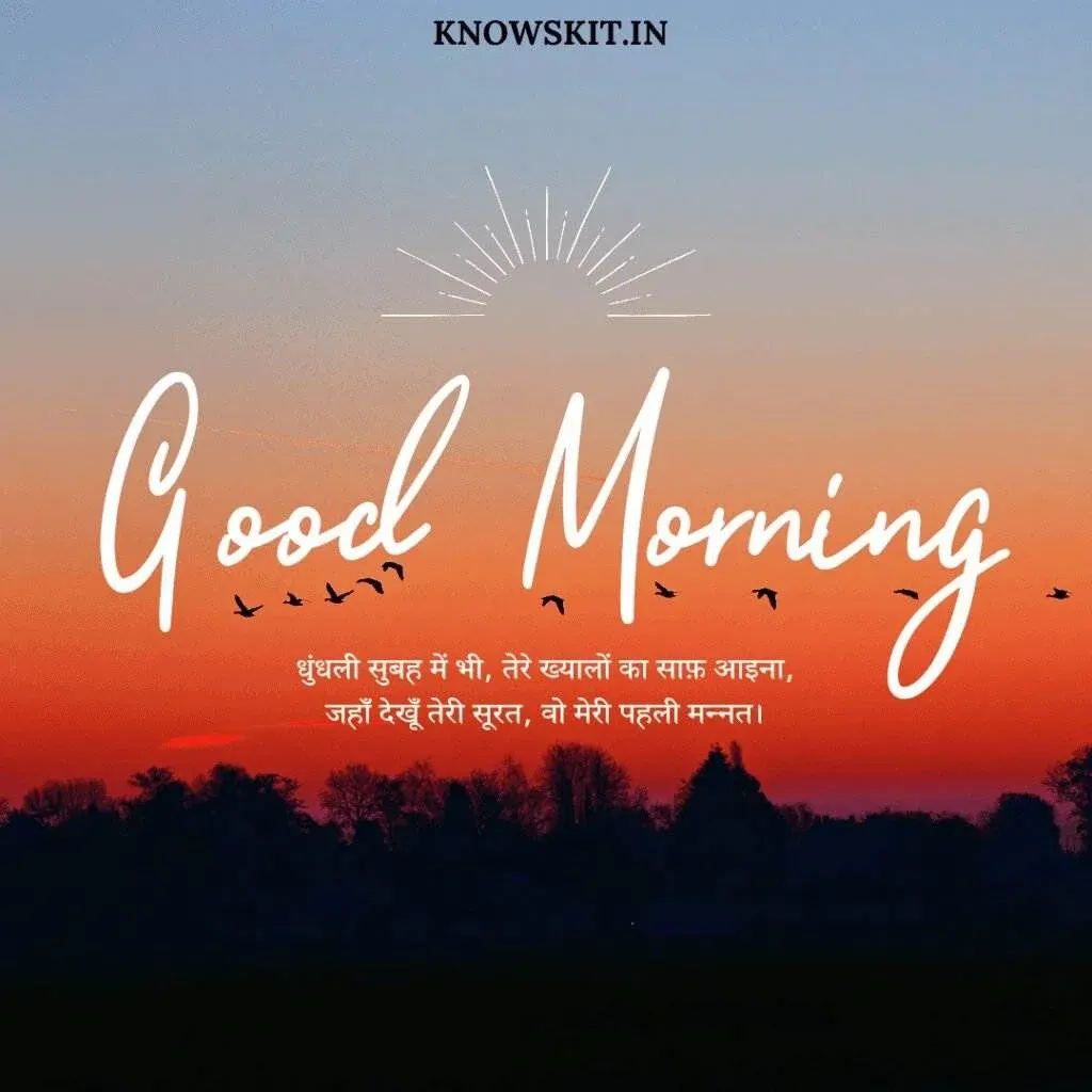 Good morning Shayari in Hindi 2 Good morning Shayari in Hindi