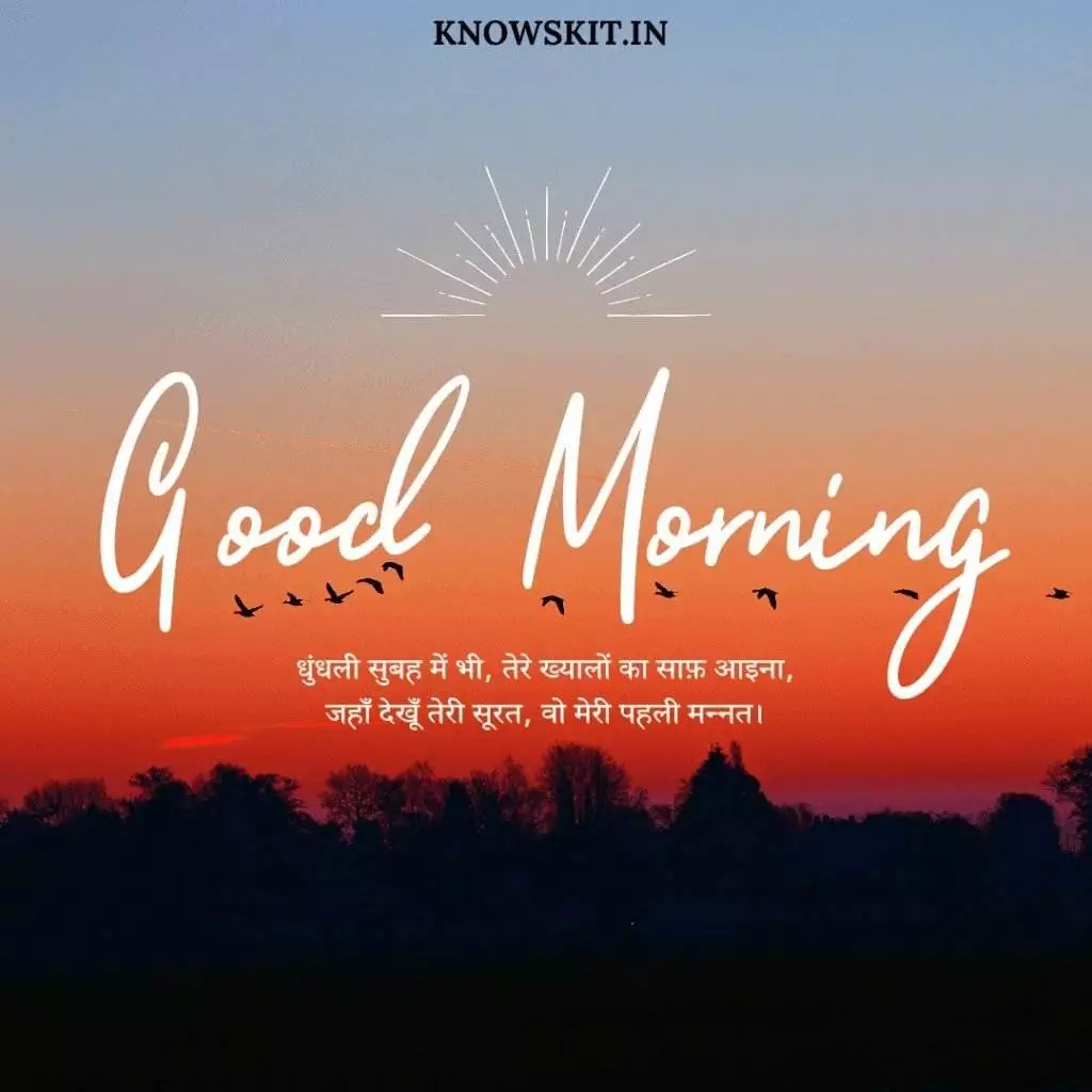 Good morning Shayari in Hindi 2 Good morning Shayari in Hindi