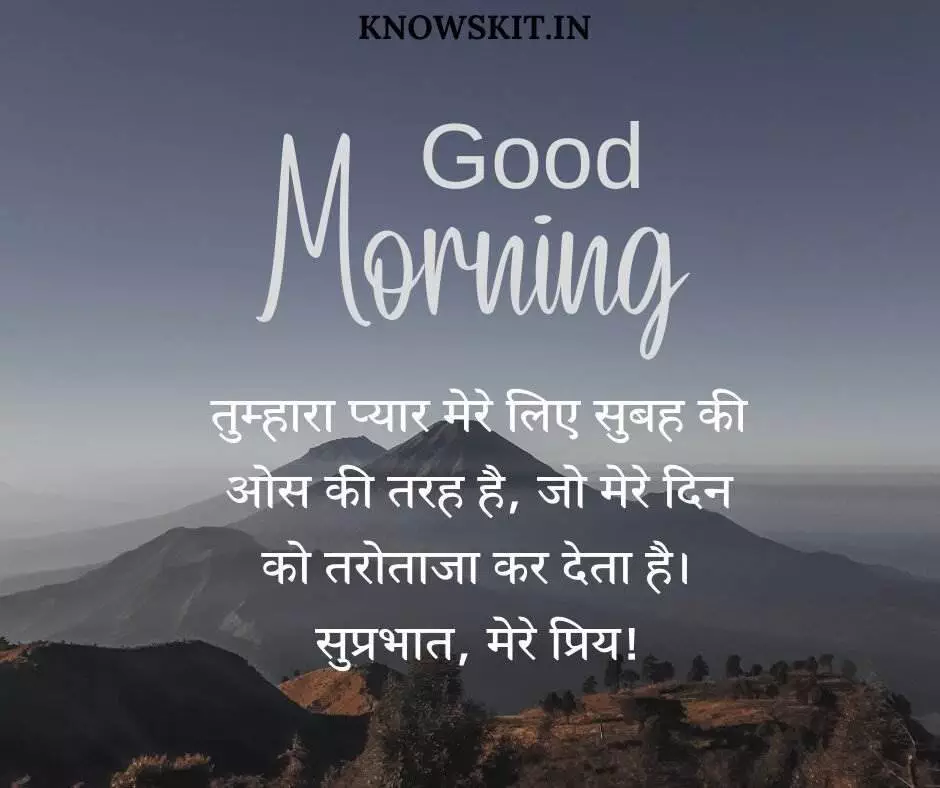 Good morning love wishes in Hindi 1 Good